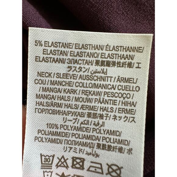 Boden Plum Tulle Sleeve Midi Dress in Fig Size 14 NWT - Picture 13 of 16